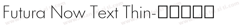 Futura Now Text Thin字体转换